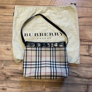 Burberry Nova Check Single Strap Bucket Tote